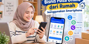 Bisnis pulsa online dari rumah menggunakan smartphone