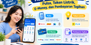 Mengenal produk PPOB seperti pulsa, token listrik, e-money, dan pembayaran tagihan